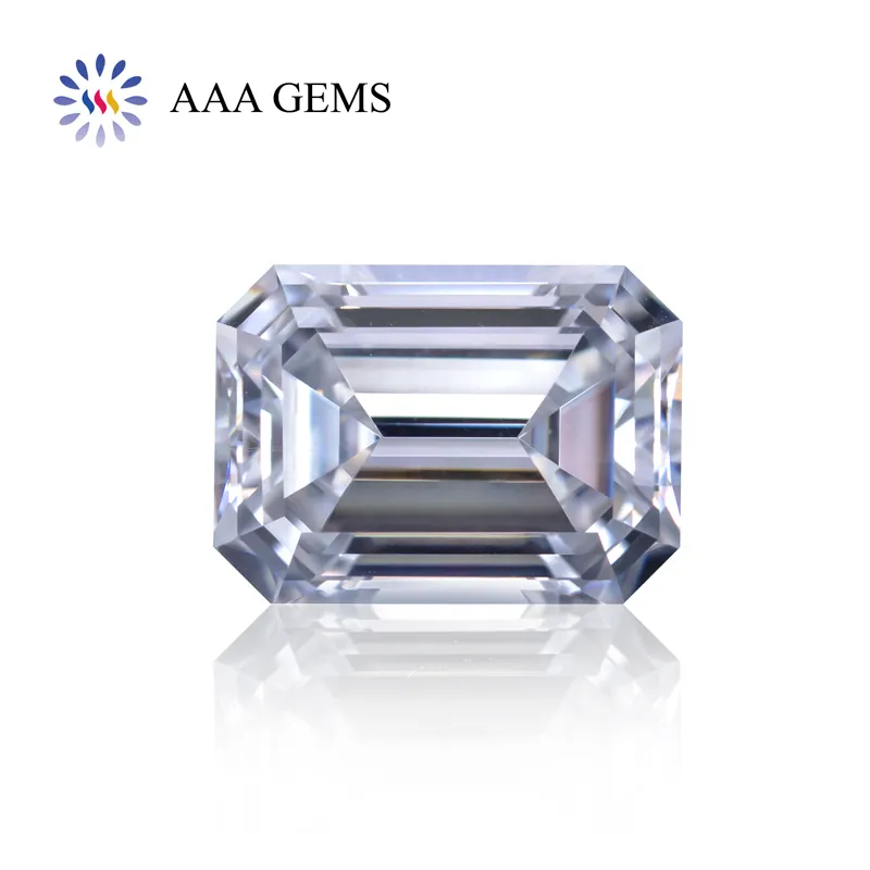 Ideaal Snijden Gecertificeerd Wit Vvs Def Gh Kleurloze Moissanite Diamond Gemstone Emerald Cut Moissanite