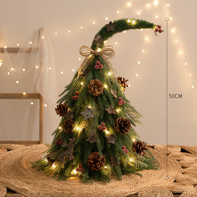 Pe christmas tree with lights-45cm