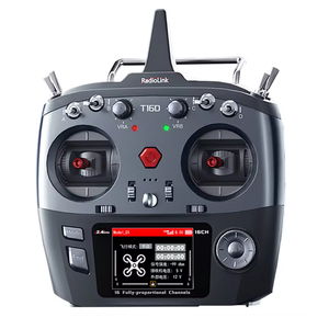 无线电链接T16D 16通道遥控发射器2.4GHz R16F接收器双棒遥控器，用于无人机FPV遥控汽车飞机船 - Product Image 2
