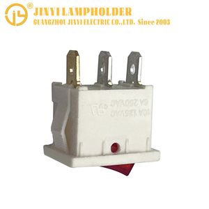 Interruptor de botón de plástico personalizado de fábrica, piezas de cobre de 3 pines, 6A, 250V, CA, interruptores basculantes de encendido/apagado, interruptor de luz de arranque - Product Image 2