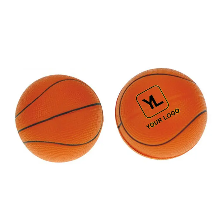 Mini brinquedo de basquete com espuma pu certificada ce, bola de estresse para crianças