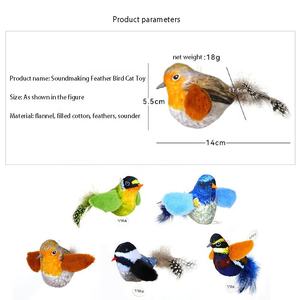 Xianchanpets, nuevo estilo, juguetes interactivos de hierba gatera, pájaro simulado de plumas chirriantes para gatos y perros de interior jugando - Product Image 5