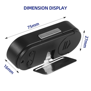 Orologio portatile 2 In 1 con schermo a LED per auto orologio LCD digitale e Display della temperatura termometro elettronico dell'orologio senza batteria