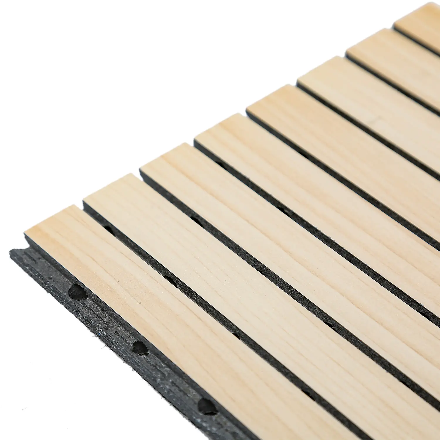 decorative slotted sound insulation wooden acoustic panel