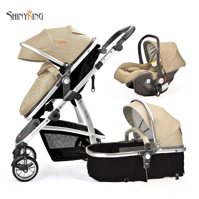 Popular pushchair 3 in 1 baby car jogging stroller prams