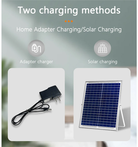 2024便携式太阳能系统30w 20w 10w迷你12v dc太阳能照明家用电源系统套件，用于用无线电蓝牙充电 - Product Image 3