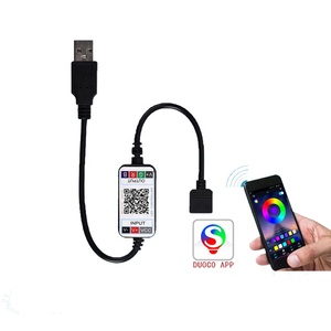 DC 12V 24V RGB Led контроллер приложение RGB Led контроллер для Светодиодные полосы света 5050 4 Pin мини RGB контроллер 5V-24V - Product Image 2