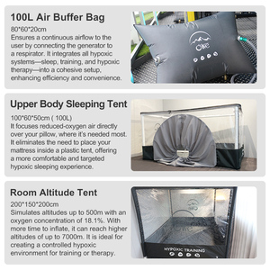 Ihhht Hipoxico Máy 3 Bánh Răng Có Thể Điều Chỉnh Generador De Hipoxia Mô Phỏng 1200M-7000M Độ Cao Thiếu Oxy Máy Phát Điện Với Đầu Lều - Product Image 5