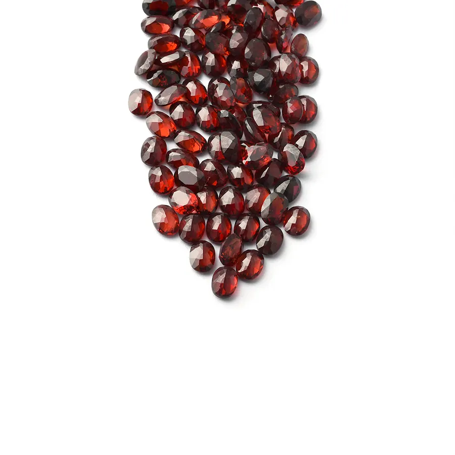 Gioielli in granato naturale pietre semi preziose granato senza taglio ovale ruvido per la creazione di gioielli