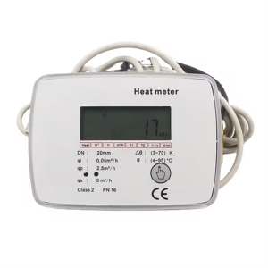 Medidor de flujo de latón de calor ultrasónico DN25 1 \ "IP68 RS485 Modbus m-bus EN1434 medidor de pulso inteligente de salida para sistema HVAC AMR para agua - Product Image 1