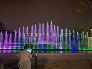 La più recente a velocità variabile programmabile DMX512 grande galleggiante all'aperto musicale danza fontana programma con pompa e ugello - Product Image 4