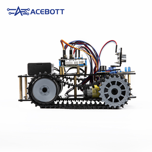 WiFi ESP32 4WD Smart Robot Tank Programmier bar für Arduino-kompatibles Kit mit Sensor modulen Coding Tutorials für Kinder Robotik