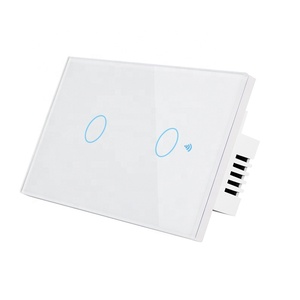 Alexa ses kontrolü ile akıllı dokunmatik WiFi 120 tipi duvar anahtarı, abd standart, tek canlı/nötr tel uyumlu - Product Image 4