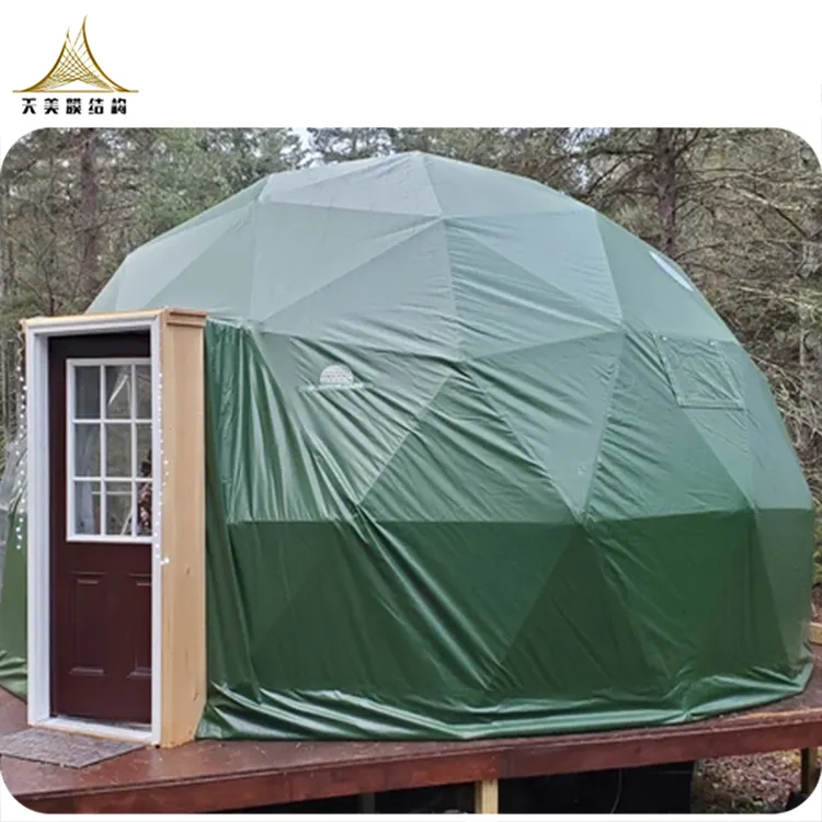 Pvc 야외 투명 지오데식 글램핑 이글루 돔 텐트 크기 접이식 모양의 집 캠핑 큰 지오데식