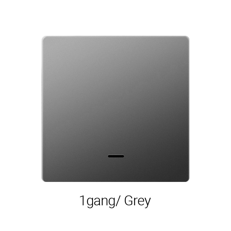 ZigBee Universel Simple/Mono-Phase avec Fil Neutre, 1 Bouton Gris