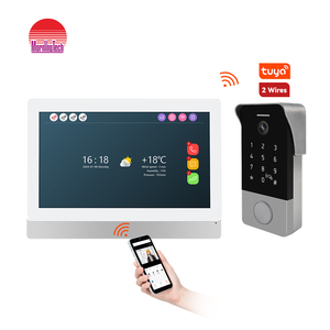 Smart Home 9-Zoll-Analog-Video-Türsprechanlage mit Sprach nachrichten tür für Villa - Product Image 1