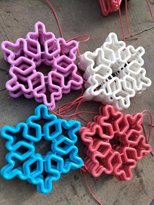 Outdoor Waterproof <strong>LED</strong> <strong>String</strong> Lights <strong>Colored</strong> Flashing Lights Starry Sky <strong>Snowflake</strong> Atmosphere Decor Christmas Tree Hanging - Product Image 5