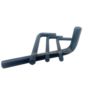 10 adet metrik yüksek kalite Allen anahtarı altıgen anahtar kısa kol L tipi düz nokta alyan anahtarı takımı - Product Image 6
