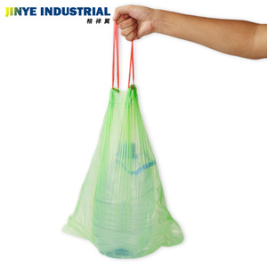 Bolsas de basura de plástico con cordón biodegradable con cordón, sacos de basura para el hogar de alta calidad en rollo - Product Image 2