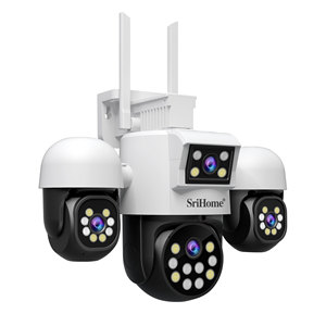 8MP กล้องวงจรปิดแบบมีลูกกระสุนมุมกว้างพิเศษระบบกล้อง IP 4เลนส์180 ° ดูภาพพาโนรามา5X ซูมพร้อมเซ็นเซอร์ CMOS ในตัว - Product Image 4