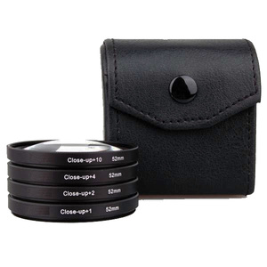 カメラアクセサリー52 MM 55 MM 58 MMクローズアップフィルターキットバッグ付き + 1 + 2 + 4 + 10 4 4 in 1カメラレンスマクロフィルター - Product Image 1