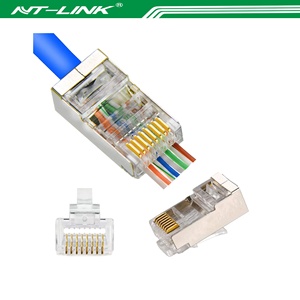 网联网络电缆utp rj 45以太网rj45通过8p8c模块化插头6类RJ45连接器6类 - Product Image 4