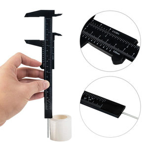 OEM Tùy Chỉnh Microblading Lông Mày Callipers Chính Xác Quy Mô Thép Không Gỉ Lõi Nhựa Trượt Đo Cai Trị Cho Lông Mày Areolas - Product Image 1