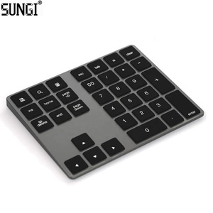 Wireless Bluetooth <strong>Number</strong> Pad for Laptop Rechargeable <strong>Numeric</strong> <strong>Keypad</strong> 35-Keys Numpad <strong>Keyboard</strong> for Mac Windows - Product Image 1