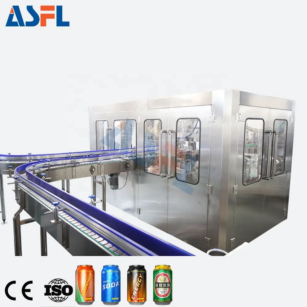 उच्च गुणवत्ता वाली कैनिंग मशीन ऊर्जा पेय उत्पादन लाइन बीयर कैन भरने की मशीन