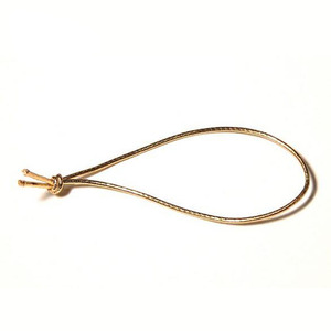 Cuerda elástica de punto trenzada de poliéster negro de 2mm personalizada con extremo de metal Cordones de otra categoría - Product Image 4