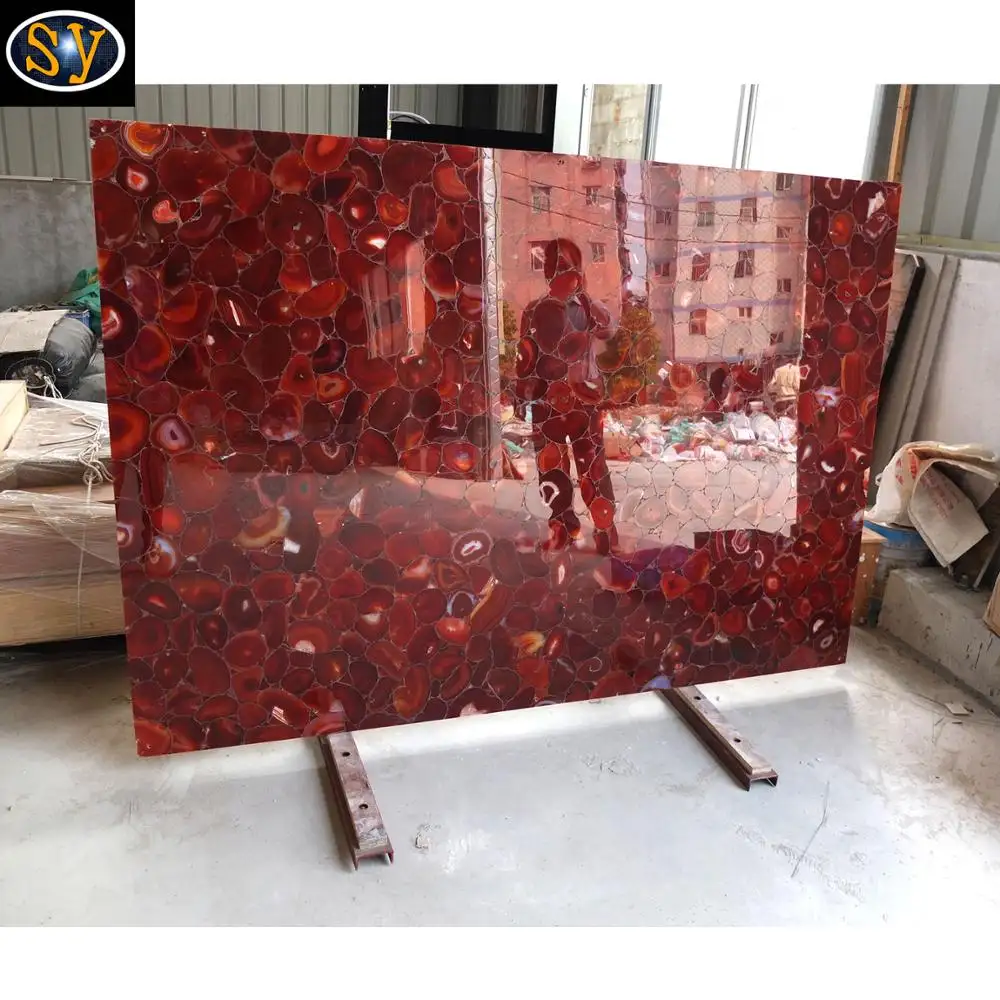 Red Agate Đá Cẩm Thạch Tường Thiết Kế Đá/Granite Tile Trên Bán