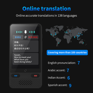 เครื่องแปลภาษาด้วยเสียงแบบพกพารุ่นใหม่เครื่องแปลภาษาออฟไลน์แบบเอียง S85 นักแปลอัจฉริยะ - Product Image 4