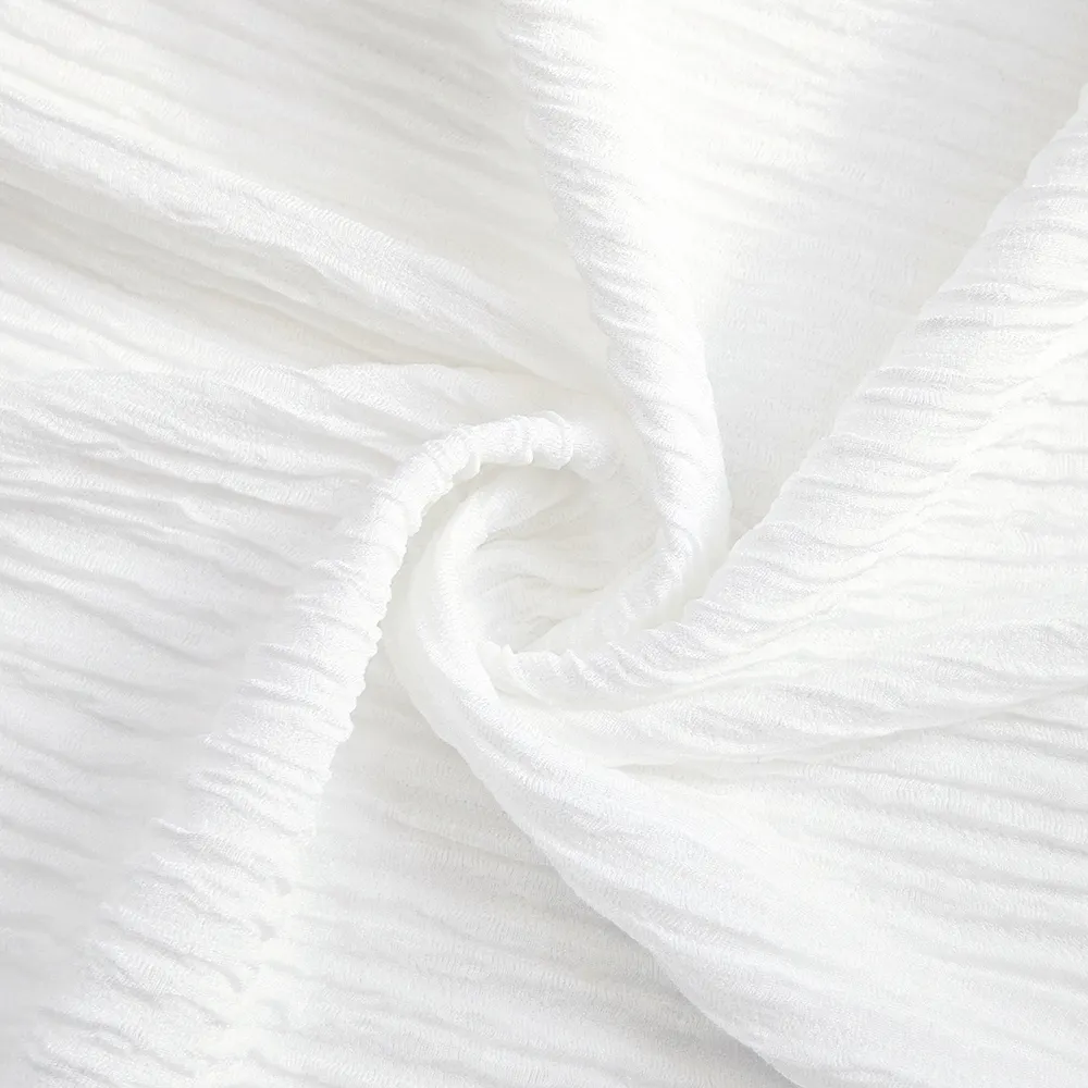 Fábrica personalizado atacado poliéster spandex stripe textura tricô tecido crepe jacquard para vestidos