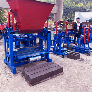 スリランカの小型ミニ手動麻ブロック製造機QTJ4-30インターロッキング中空舗装レンガ製造機 - Product Image 4