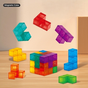 Kids Magnetic 3D Puzzle Cubes Magic Building Blocks Set Intelligence Developing and Stress Relief Fidget <strong>Toys</strong> for Children - Product Image 5
