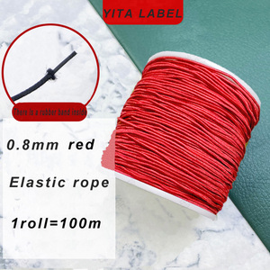 Cuerda elástica para colgar de 0,8mm, cuerda elástica de un solo cable para decoración de cuerda elástica de cuentas DIY, etiqueta colgante de papelería - Product Image 4