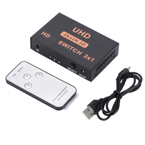 Yüksek hızlı 4K * 2K 3D HD 1080P HDTV Switcher 3-in-1 Out HDTV anahtarı uzaktan kumanda ile Video bölücüler dönüştürücüler için PS4 kutusu - Product Image 2