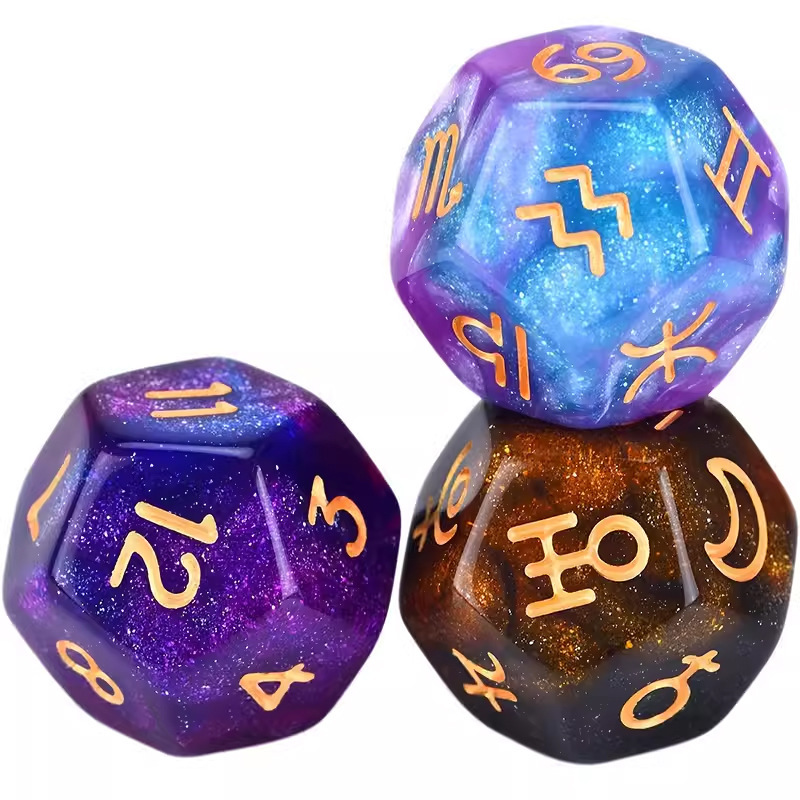 colorful-Constellation dice a4 star 3-pack bag