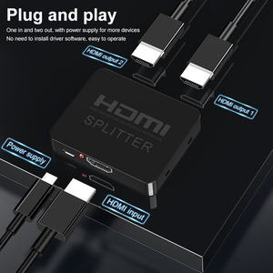 Mini <strong>HDMI</strong> <strong>Splitter</strong> One in Two 4K Series <strong>HDMI</strong> One in Two Out <strong>Splitter</strong> HD Video Co-Screener Computer Multi Link <strong>Splitter</strong> - Product Image 4