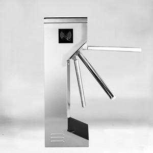 Controllo accessi di sicurezza impronta digitale RS485 interfaccia di comunicazione cancello barriera in acciaio inossidabile tornello treppiede automatico - Product Image 1