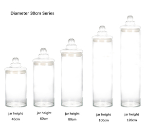 Özel Logo 7.5L-90L Handblown Moistureproof gıda saklama kabı büyük gıda cam kavanoz cam kapaklı - Product Image 6