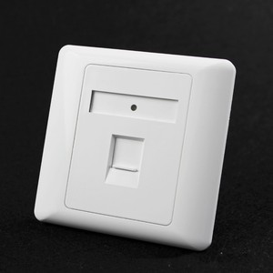 Piastra frontale di rete per presa a parete Keystone RJ45 Cat5e Cat6 bianco