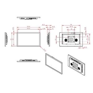 Все-в-одном 21,5 Дюймов Android Smart LCD сенсорный экран рекламный дисплей настенное крепление Digital Signage Player рекламный экран - Product Image 6