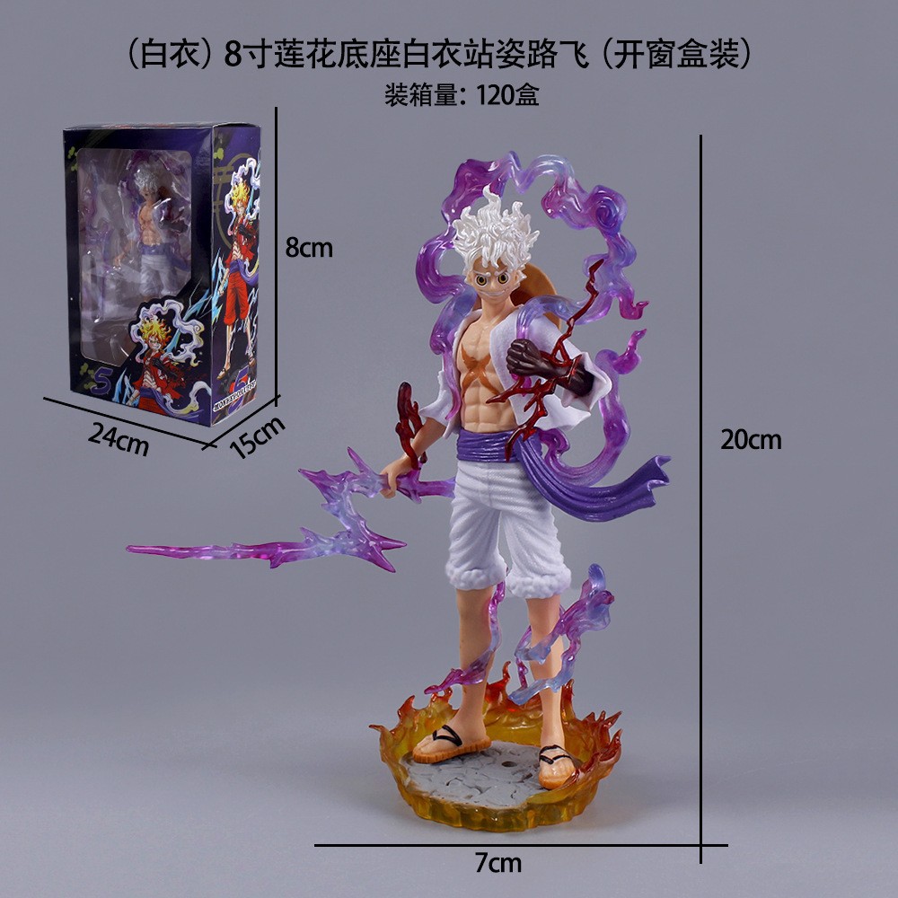 Luffy en tenue blanche 20cm
