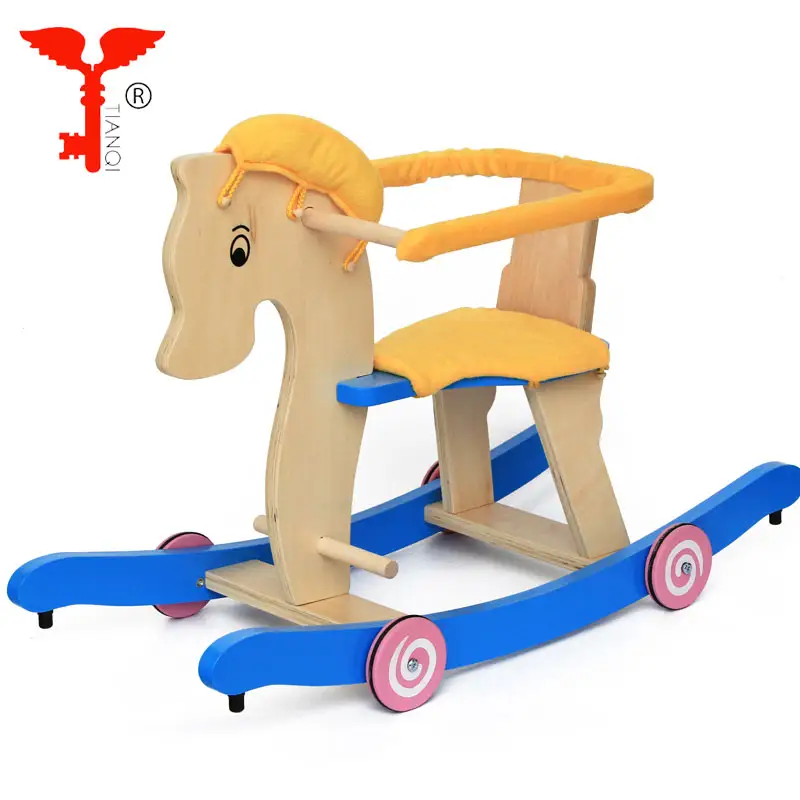 Animal mecedora de madera para niños, caballo de montar, juguete de Animal