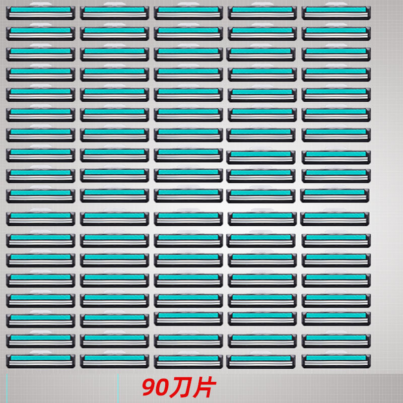 Cabezal de doble capa con 90 cuchillas puras, sin soporte para cuchillas.