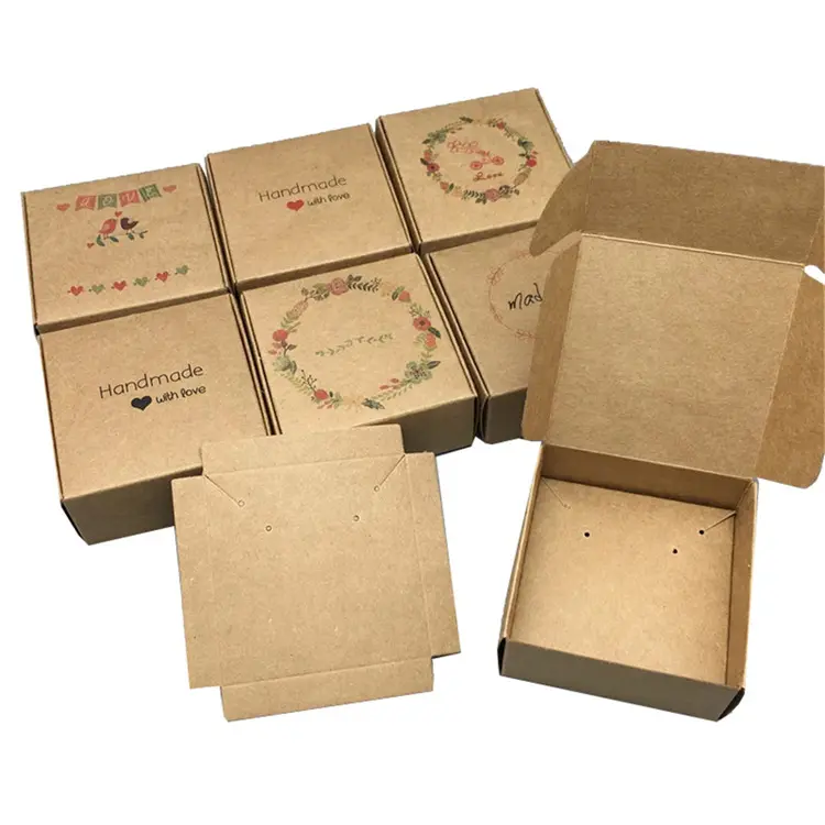 Caixa de papel para presente de compras dobrável de arte por atacado de moda caixa de papel para reciclar caixa de presente dobrável