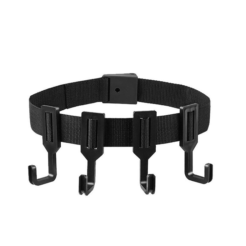 Noir (une sangle avec 4 crochets)