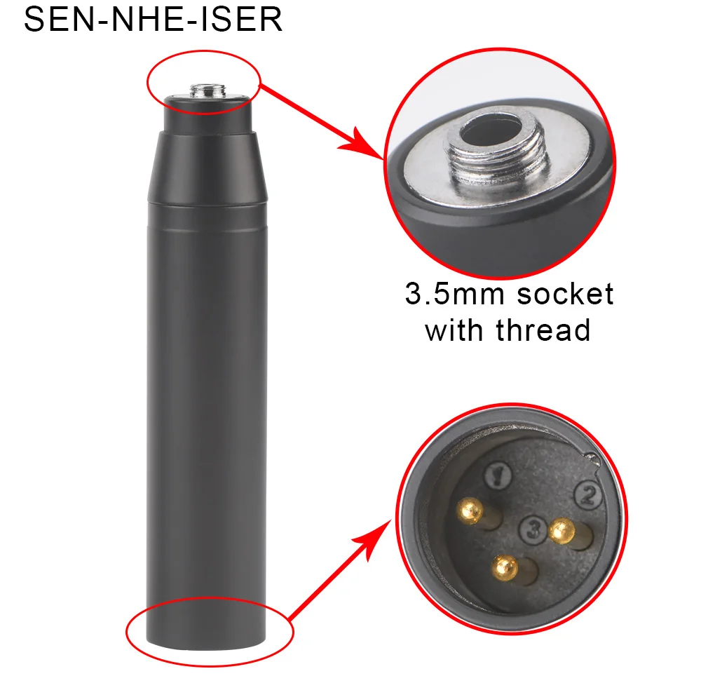 Black-C2-3.5mm female scrw jack