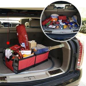 自動車SUV車両トランク用ポリプロピレンマルチポケットカーゴトランク収納オーガナイザー - Product Image 5